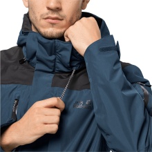 Jack Wolfskin Wanderjacke Activate Tour (Wetterschutzjacke, wasserdicht, winddicht, PFC-frei) dunkelblau Herren